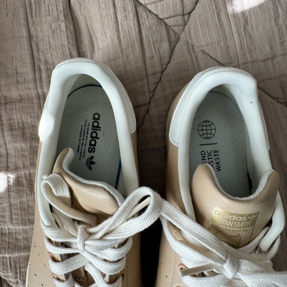 Adidas Women's Tan Stan Smith Sneakers - Picture 2 of 3
